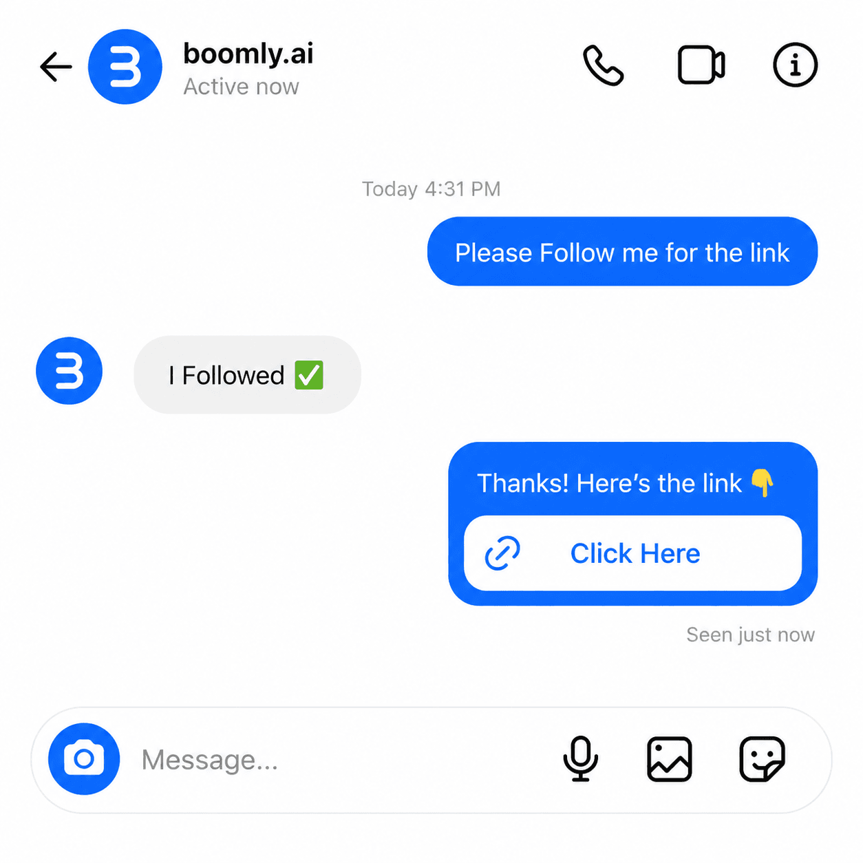 Ask for Follow